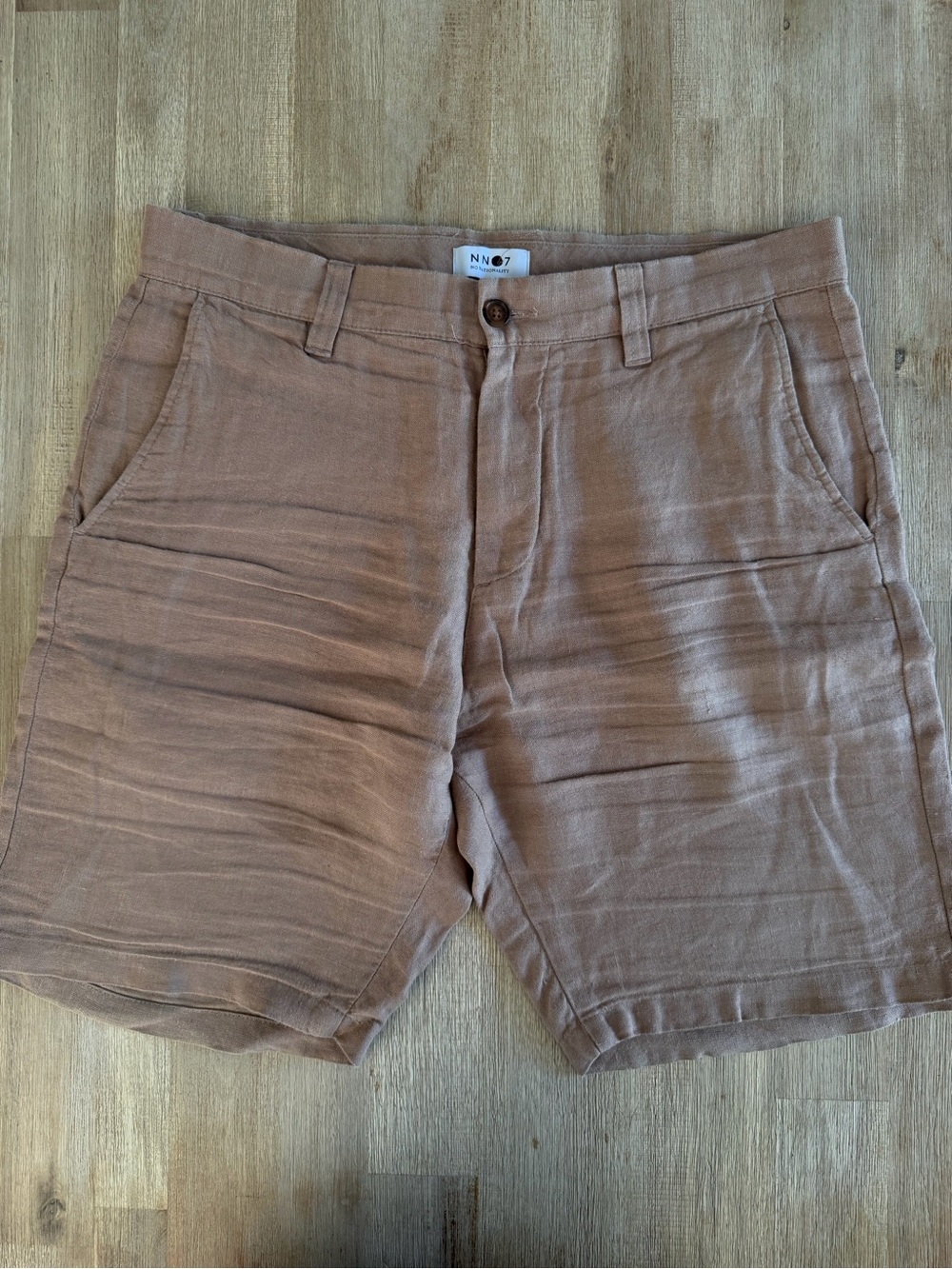 No Nationalty NNO7 Men’s Casual Linen Shorts - Clay